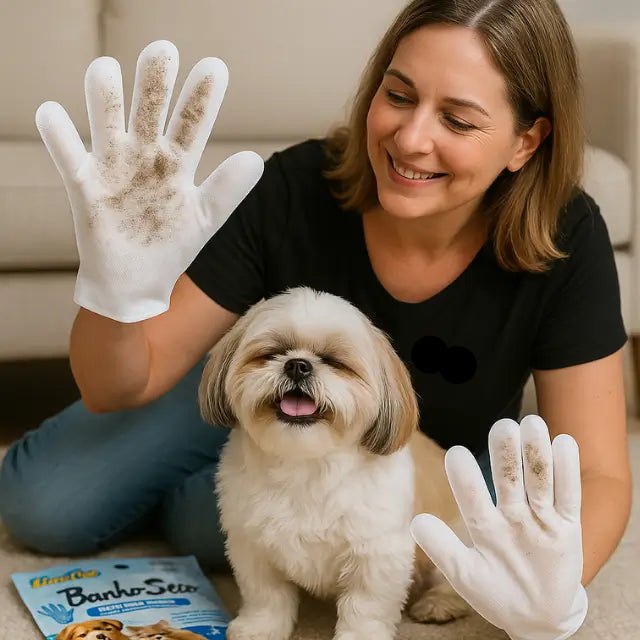 Luva de Banho VitaPet | Hidrata & Protege