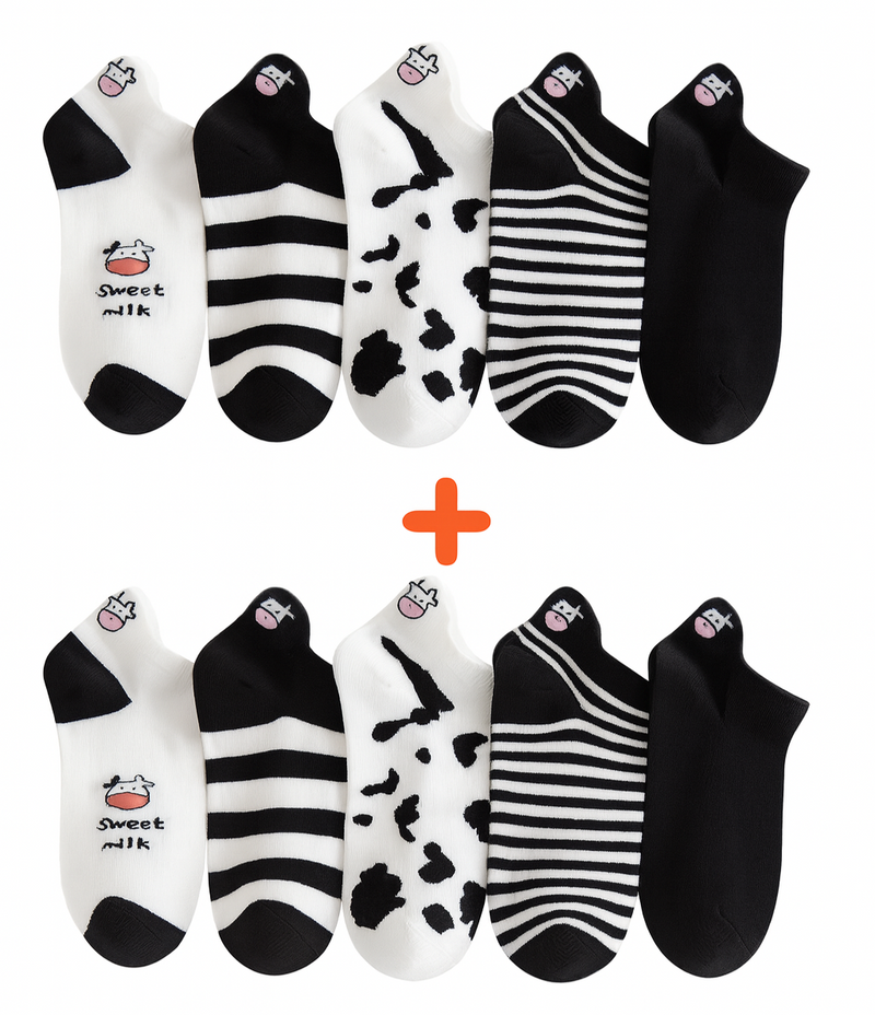 Meias Vaquinha Happy Cow | Conforto Divertido Para Seus Pés