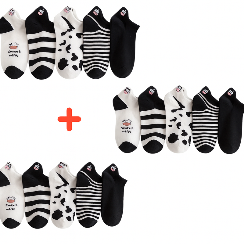 Meias Vaquinha Happy Cow | Conforto Divertido Para Seus Pés