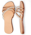 Sandália Feminina Strass Bella | Brilho e Conforto para Seus Passos