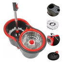 Mop Giratório Inox SpinClean | Limpeza Rápida Sem Esforço