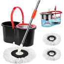 Mop Giratório Inox SpinClean | Limpeza Rápida Sem Esforço