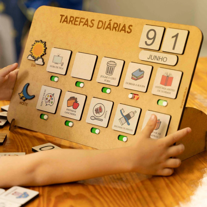 Quadro Tarefas Diárias Smart Kids | Rotina sem Estresse